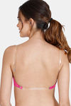 Zivame Beautiful Basics Padded Non Wired 3/4th Coverage Backless Bra - Fuchsia Purple — thumbnail 1